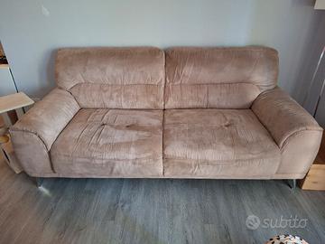 Divano 2 posti beige tortora 