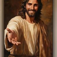 Stampa su tela Gesù 40 x 60 senza cornice