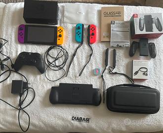 nintendo switch con acessori