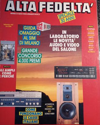 Rivista di ALTA FEDELTA n°9 del 1987