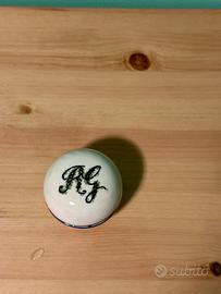 Scatolina / Portagioie ceramica iniziali RG / GR