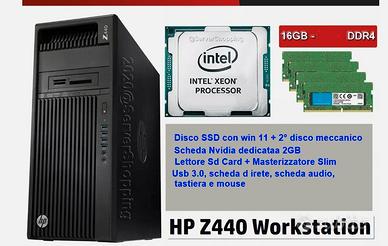 Hp workstation Z440 E5 Xeon 16GB SSD+