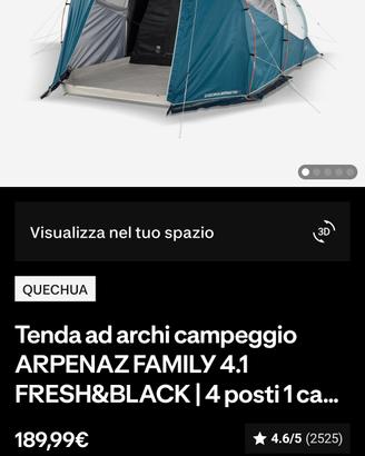 tenda campeggio 