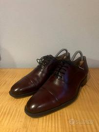 Scarpe in pelle bordeaux