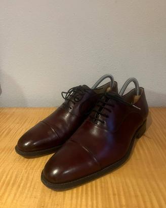 Scarpe in pelle bordeaux