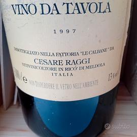 calbanesco bottiglia vino d'epoca