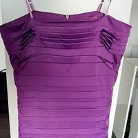 tubino viola con stola