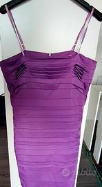 tubino viola con stola