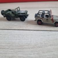 Lotto 2 modellini Jeep – Willys + Jurassic