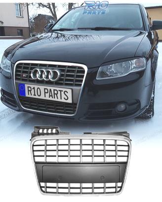 GRIGLIA AUDI A4 B7 04-07 LOOK S LINE CROMATO
