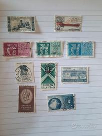 francobolli 1955/56/57 usati