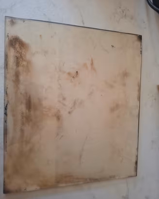 Vetro temperato  per sportello stufa a legna.