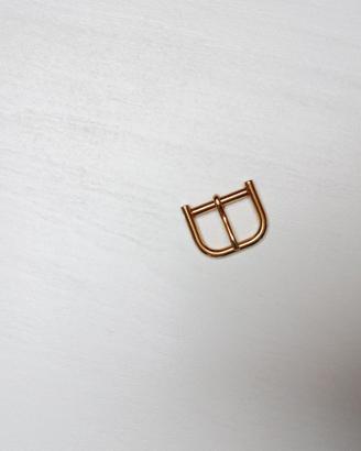 Fibbia cinturino orologio placcato oro ansa 13 mm