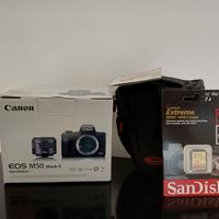 CANON eos m50 mark II + custodia + memoria integra