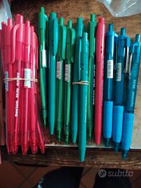 LOTTO 20 PENNE ROSSO VERDI AZZURRE PAPERMATE