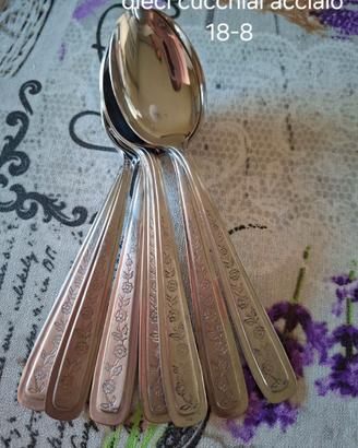 lotto posate in acciaio vintage