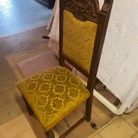 6 sedie in legno antico
