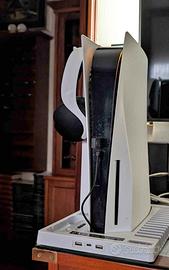 PlayStation 5 versione disco giochi cuffie basetta