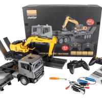 camion con pianale + escavatore 1/24