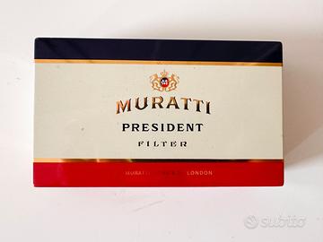 Scatola in metallo di sigarette MURATTI President