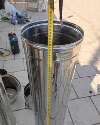 6 Tubi Canna Fumaria Inox AISI 316L