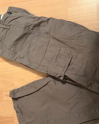 Pantaloni cargo Zara verde militare / oliva