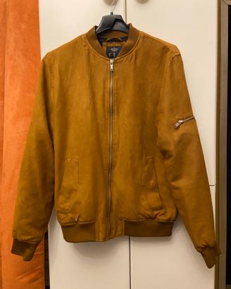 Bomber giacca giubbino scamosciato uomo Bershka
