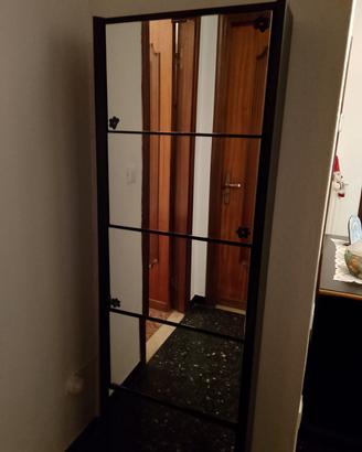 Mobile portascarpe con specchiera