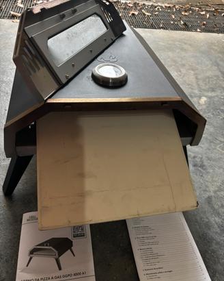 Forno pizza a gas bruciatore ad u 400 gradi