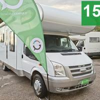 CAMPER HOBBY FORD MANSARDATO 6 POSTI SEMIDINETTE L