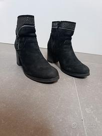 Stivaletti donna Gio di Grünland pelle nera 39