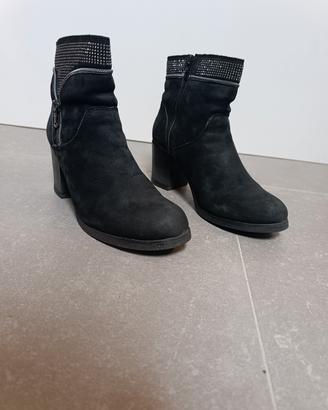 Stivaletti donna Gio di Grünland pelle nera 39