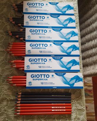 Scuola cancelleria giotto supermina 12 matite