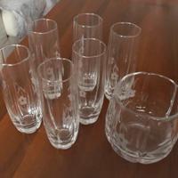 6 bicchieri Flute con cestello per ghiaccio