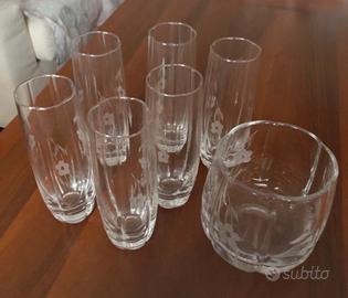 6 bicchieri Flute con cestello per ghiaccio