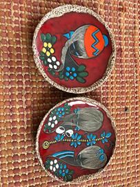 Coppia di piatti decorativi da collezionismo