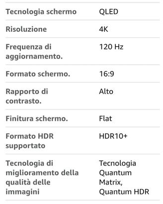tv sansung 50 pollici
