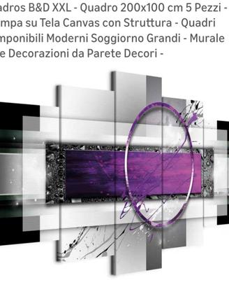 Quadro viola componibile