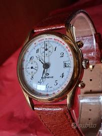 Orologio cronografo da polso Vintage Placcato Oro 