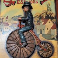 Insegna pubblicitaria 3D Pollock Cycle Est 1883