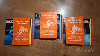 Honda cr 125/250 r manuali uso e manutanzione