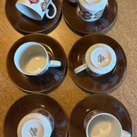 Set tazzine da caffè 6 pezzi più piattini