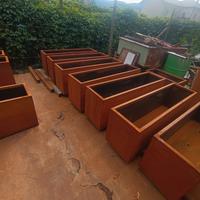 Vasche in corten da giardino