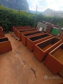 Vasche in corten da giardino