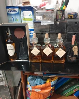 lotto di whisky e gin