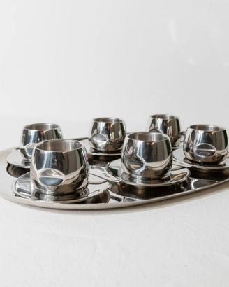 tazze caffè IN ACCIAIO AMC NUOVE 