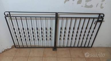 Cancellino 2 pezzi in ferro battuto