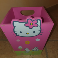 Cestino porta carte in legno