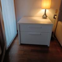 comodino bianco singolo o coppia 