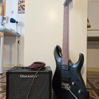 Chitarra elettrica con amplificatore